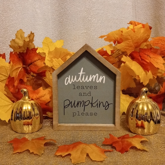 Interchangeable & Reversible Fall House Sign